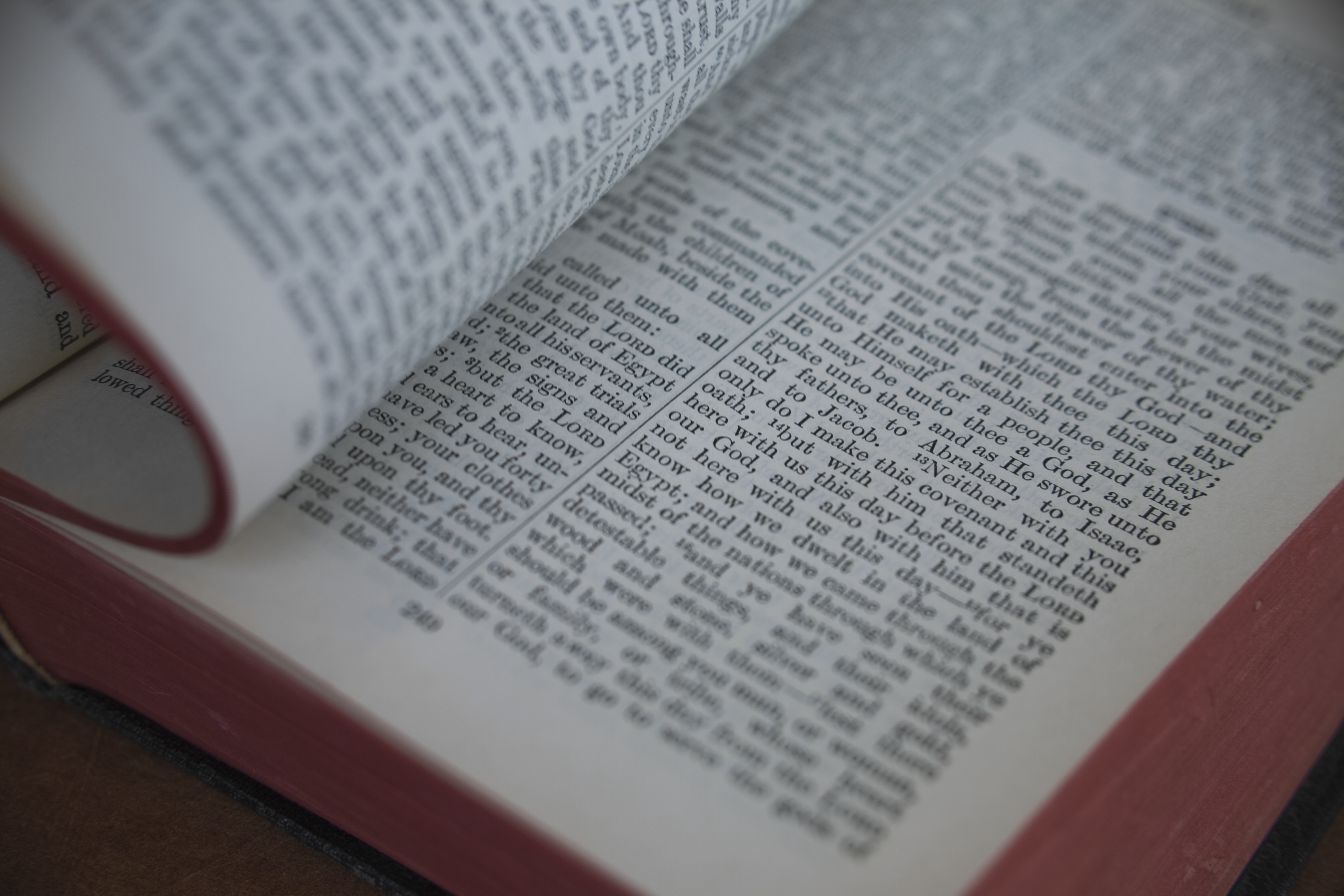 Turning Page Of The Holy Bible