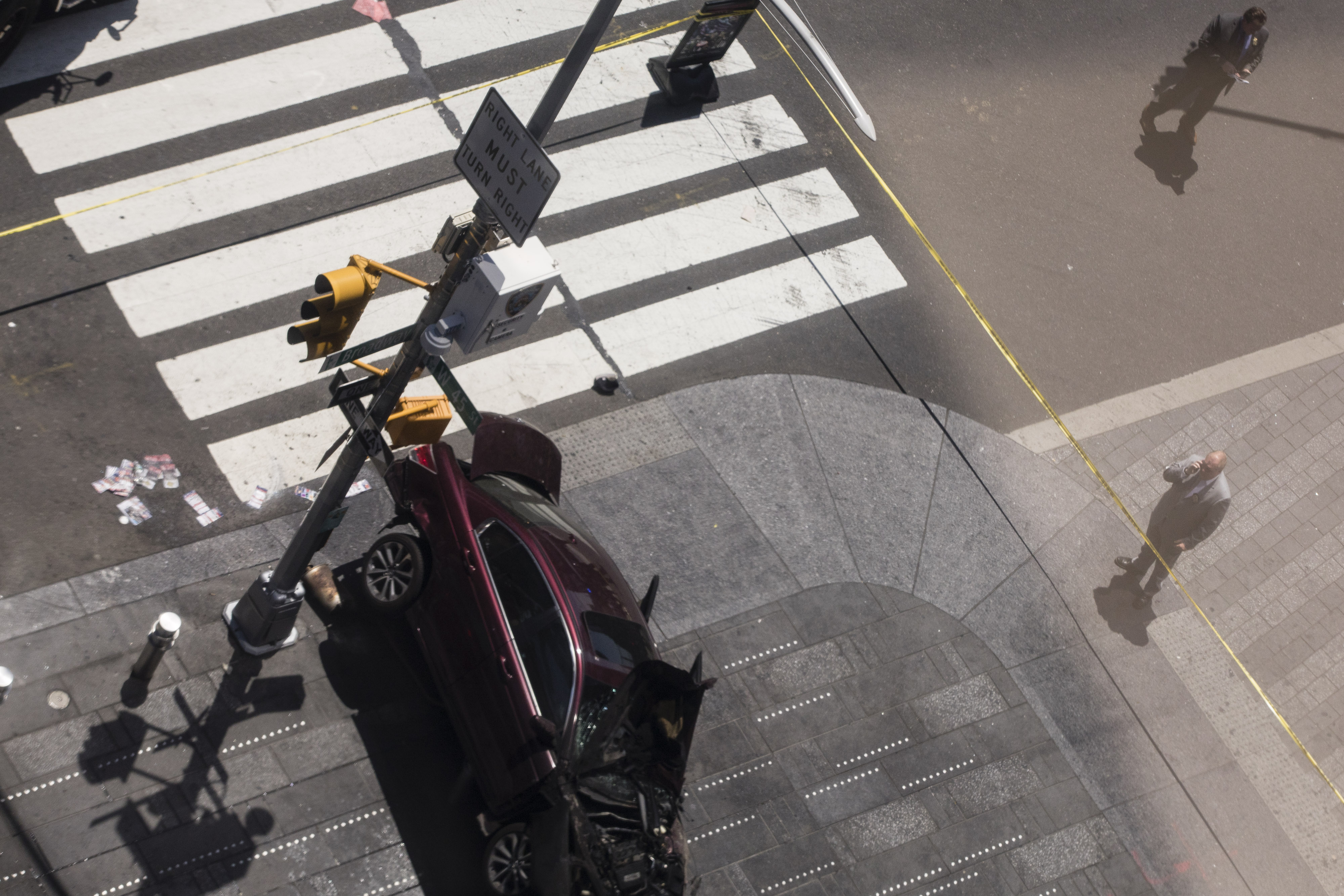 Car Plows Into Crowd Of Pedestrians In Times Square