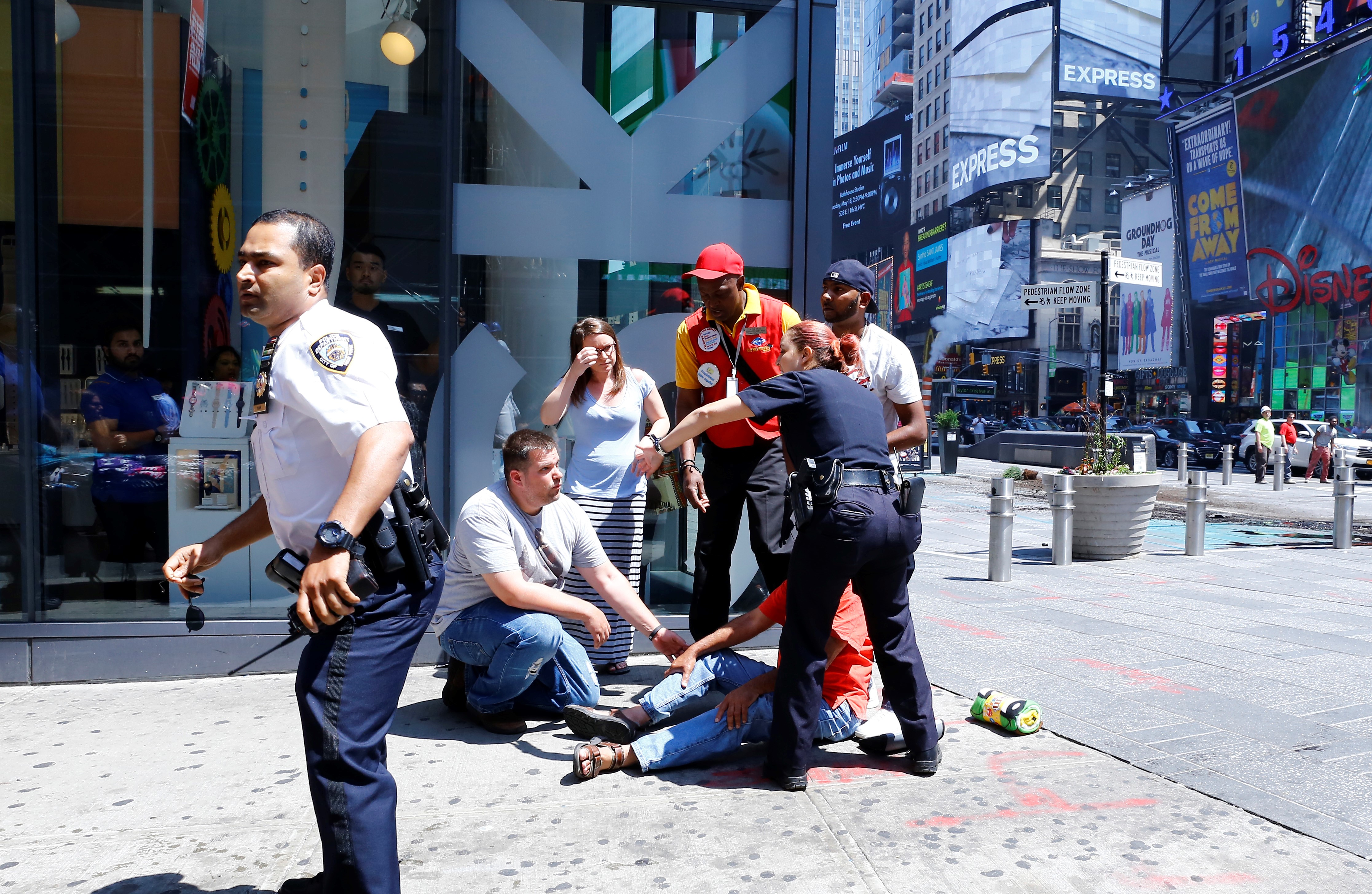 Vehicle plows into several pedestrians in Times Square of NY