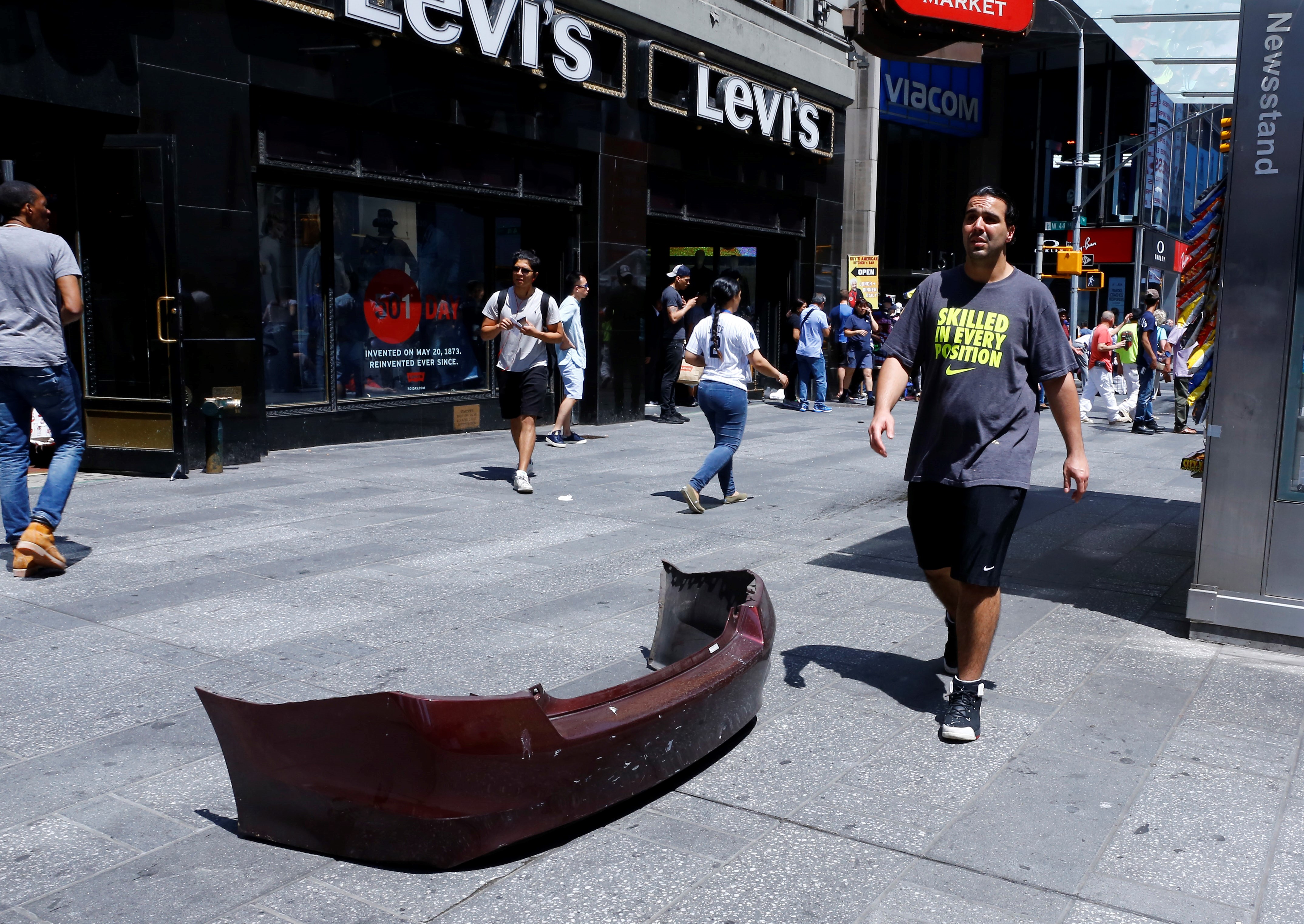 Vehicle plows into several pedestrians in Times Square of NY