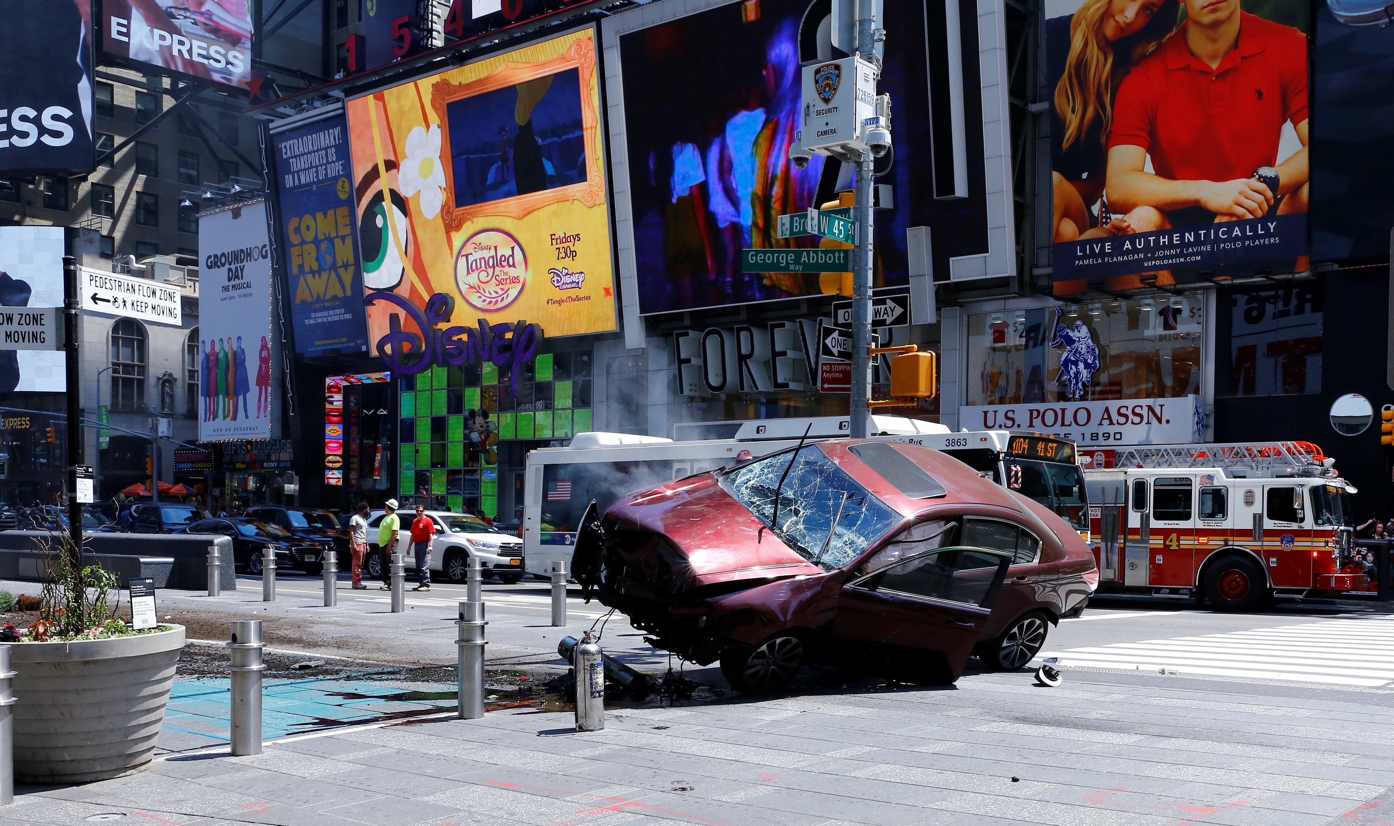 Vehicle plows into several pedestrians in Times Square of NY
