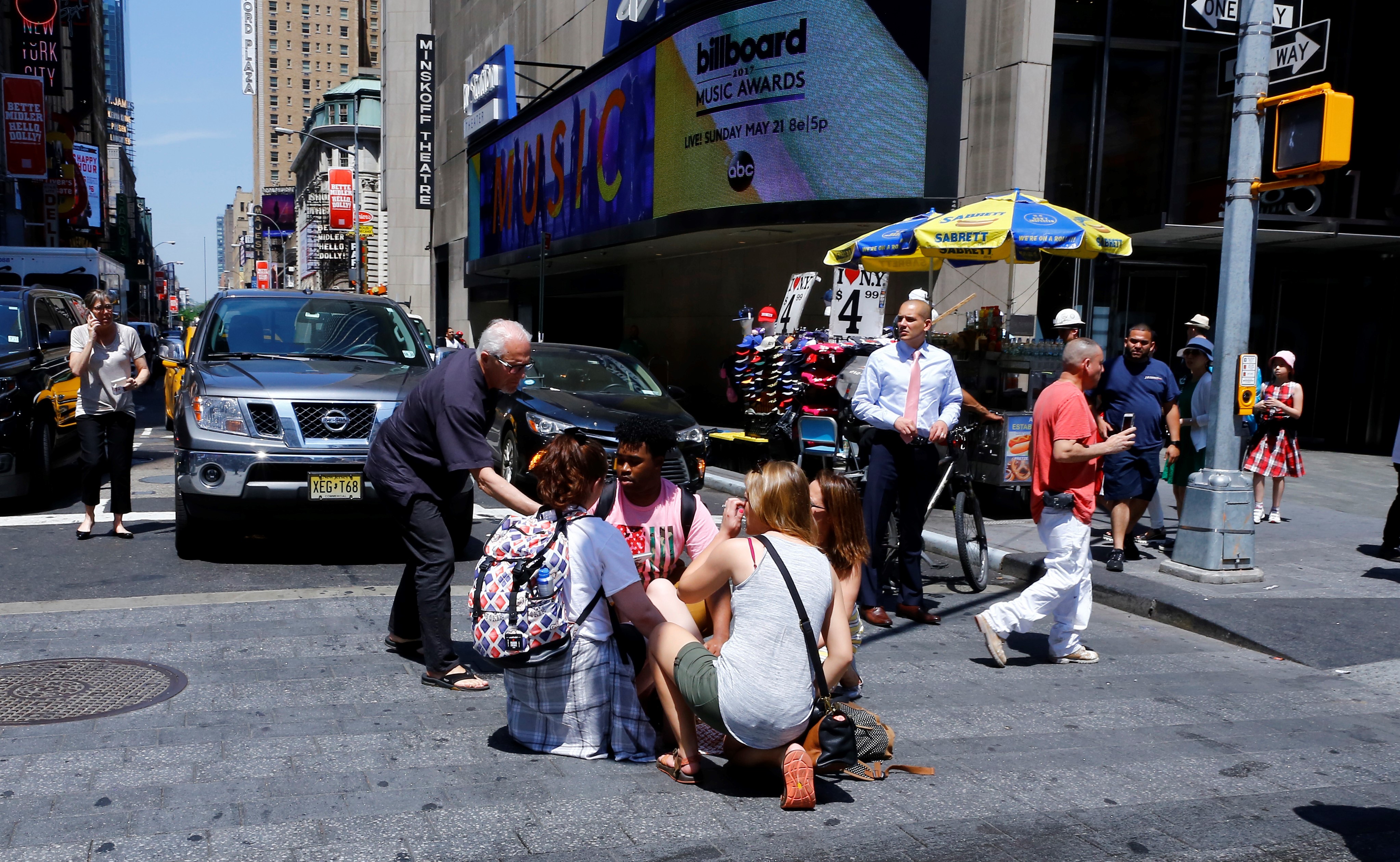 Vehicle plows into several pedestrians in Times Square of NY