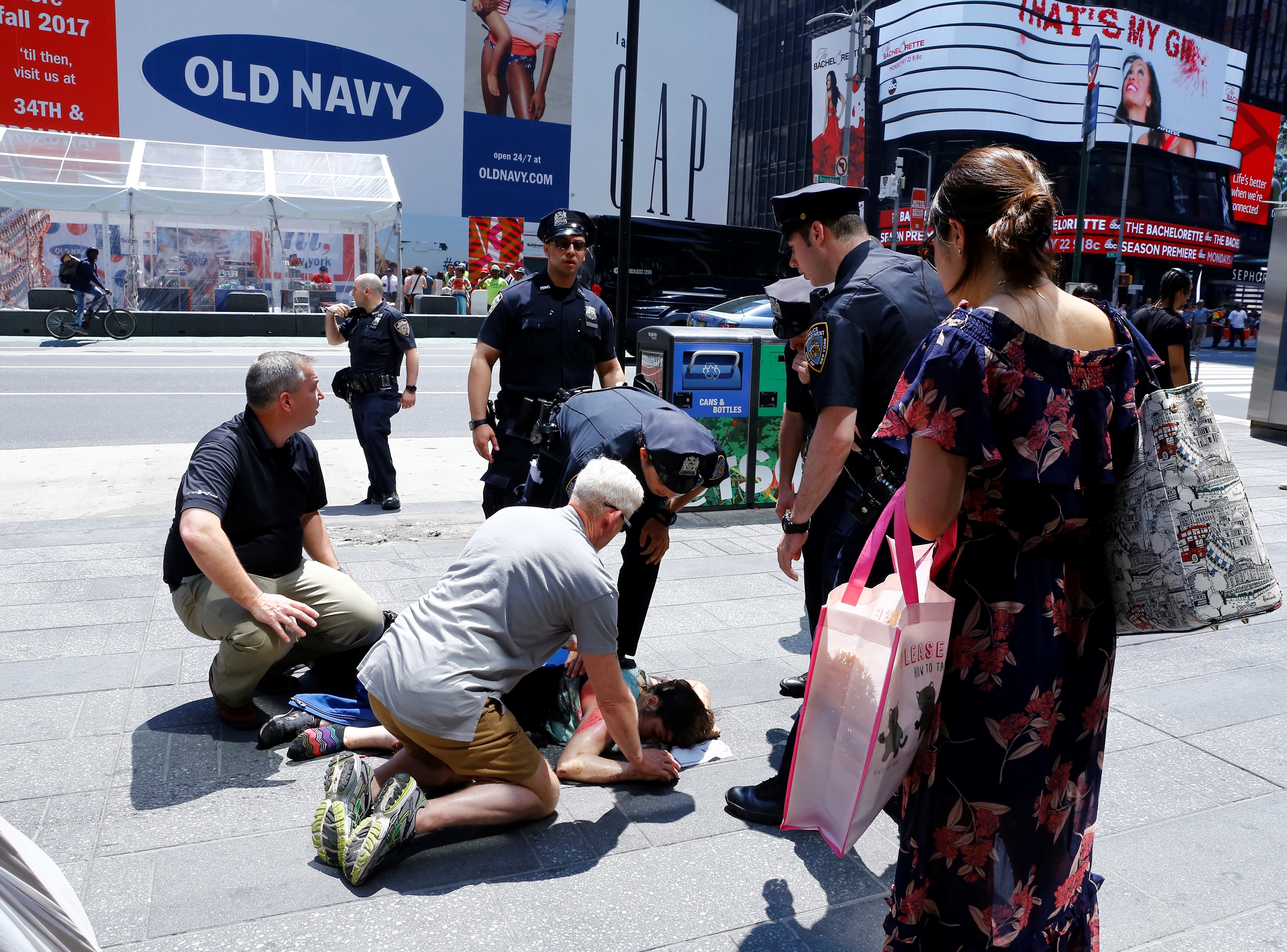Vehicle plows into several pedestrians in Times Square of NY