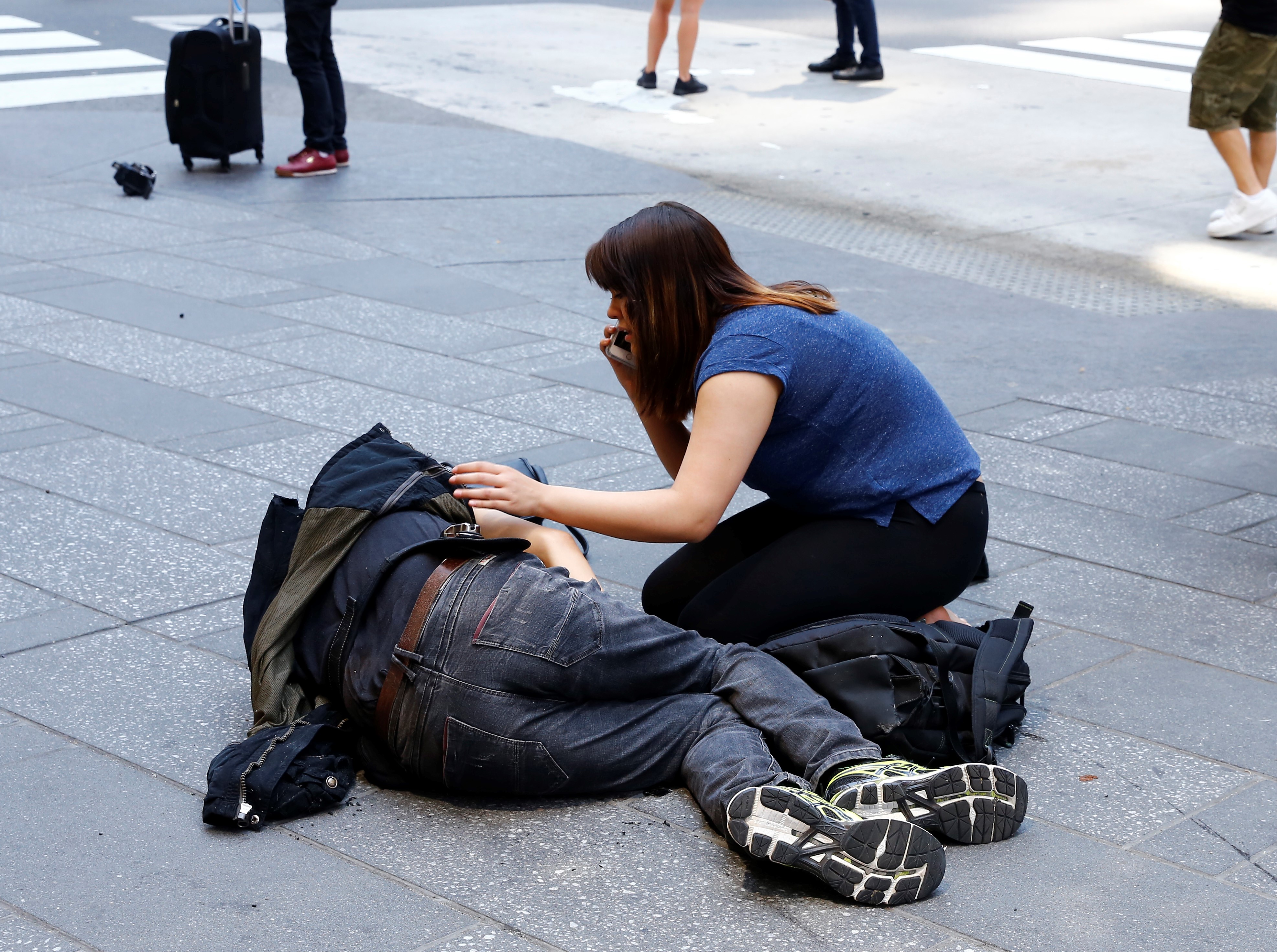 Vehicle plows into several pedestrians in Times Square of NY