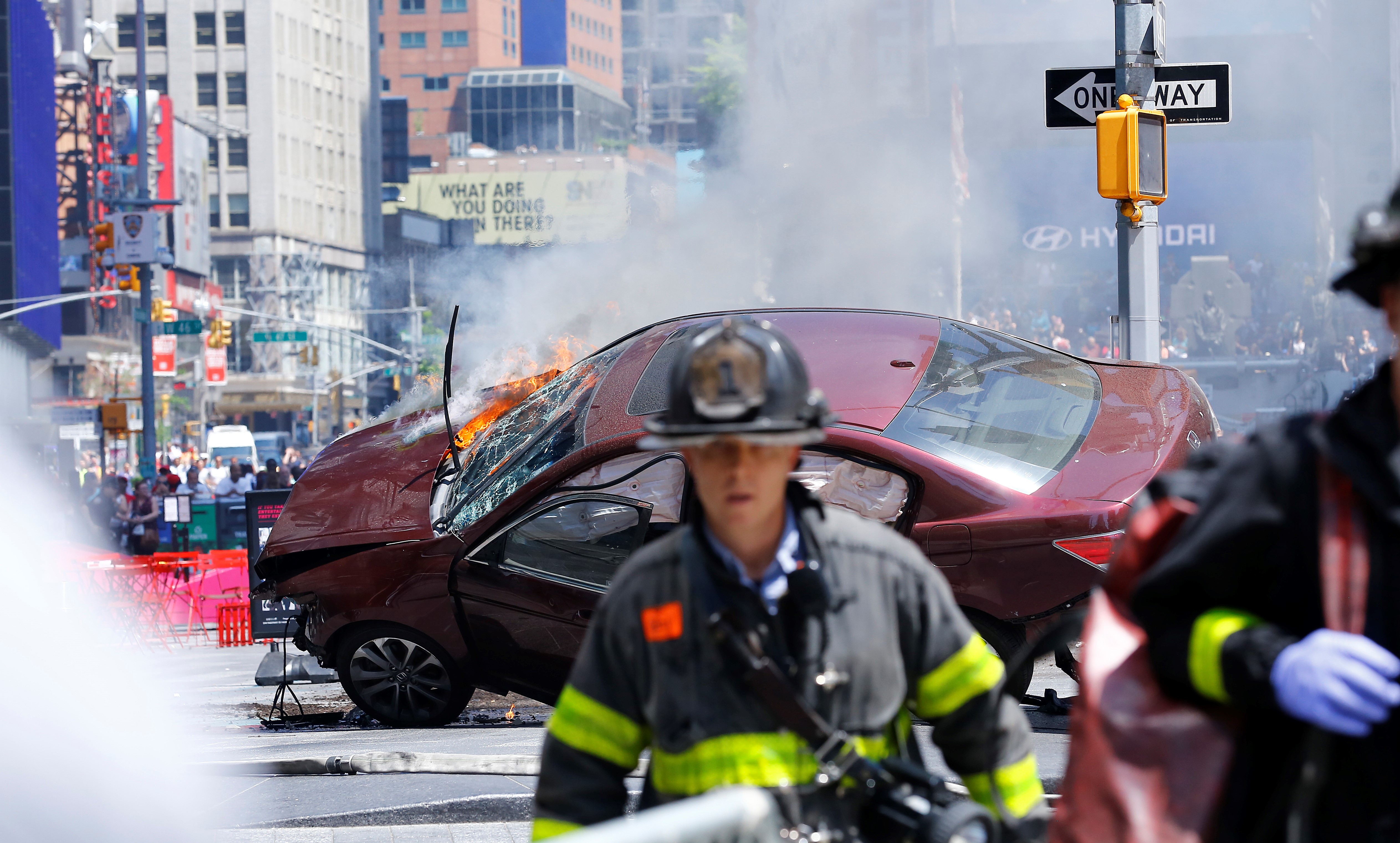 Vehicle plows into several pedestrians in Times Square of NY