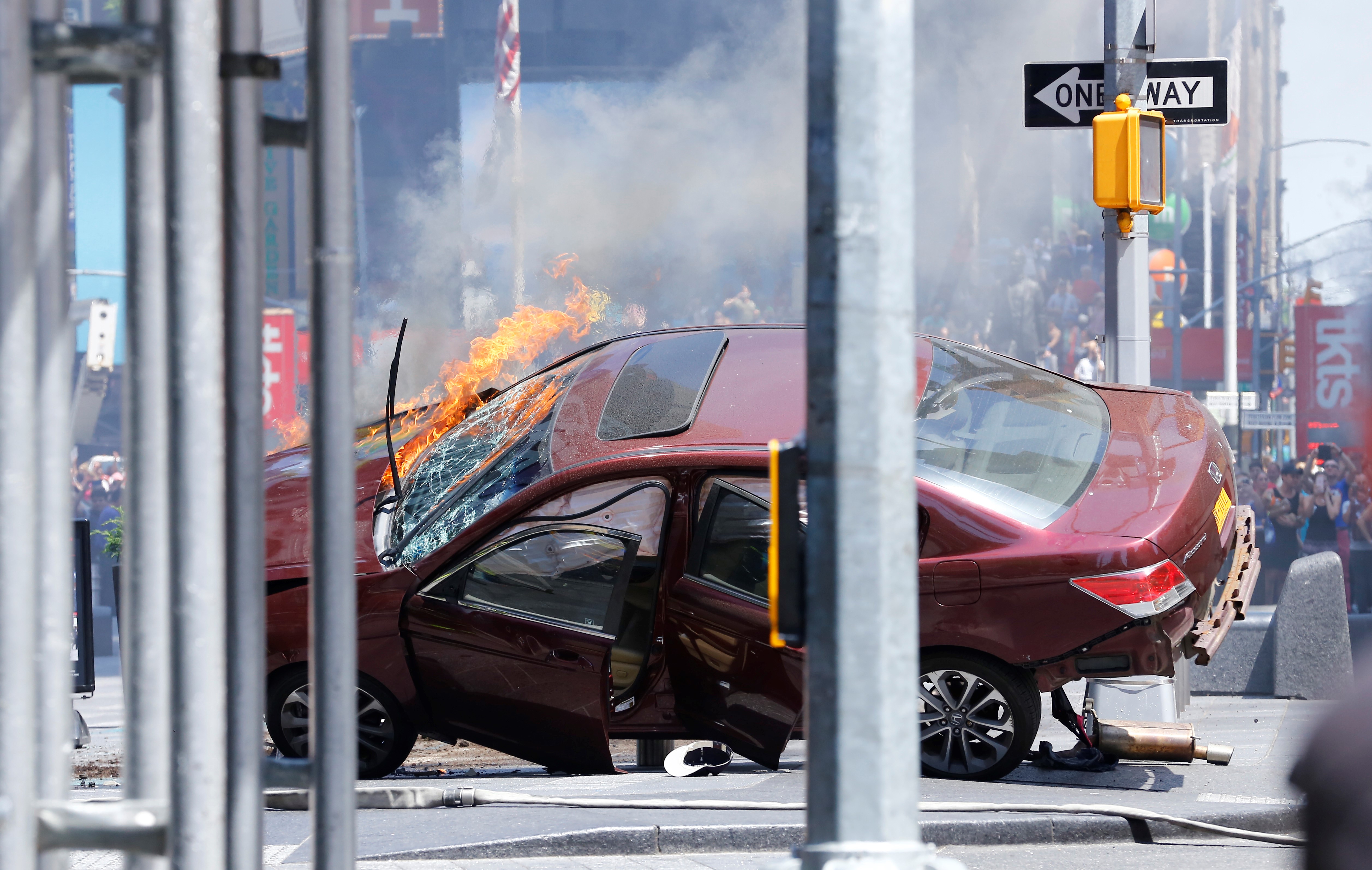 Vehicle plows into several pedestrians in Times Square of NY
