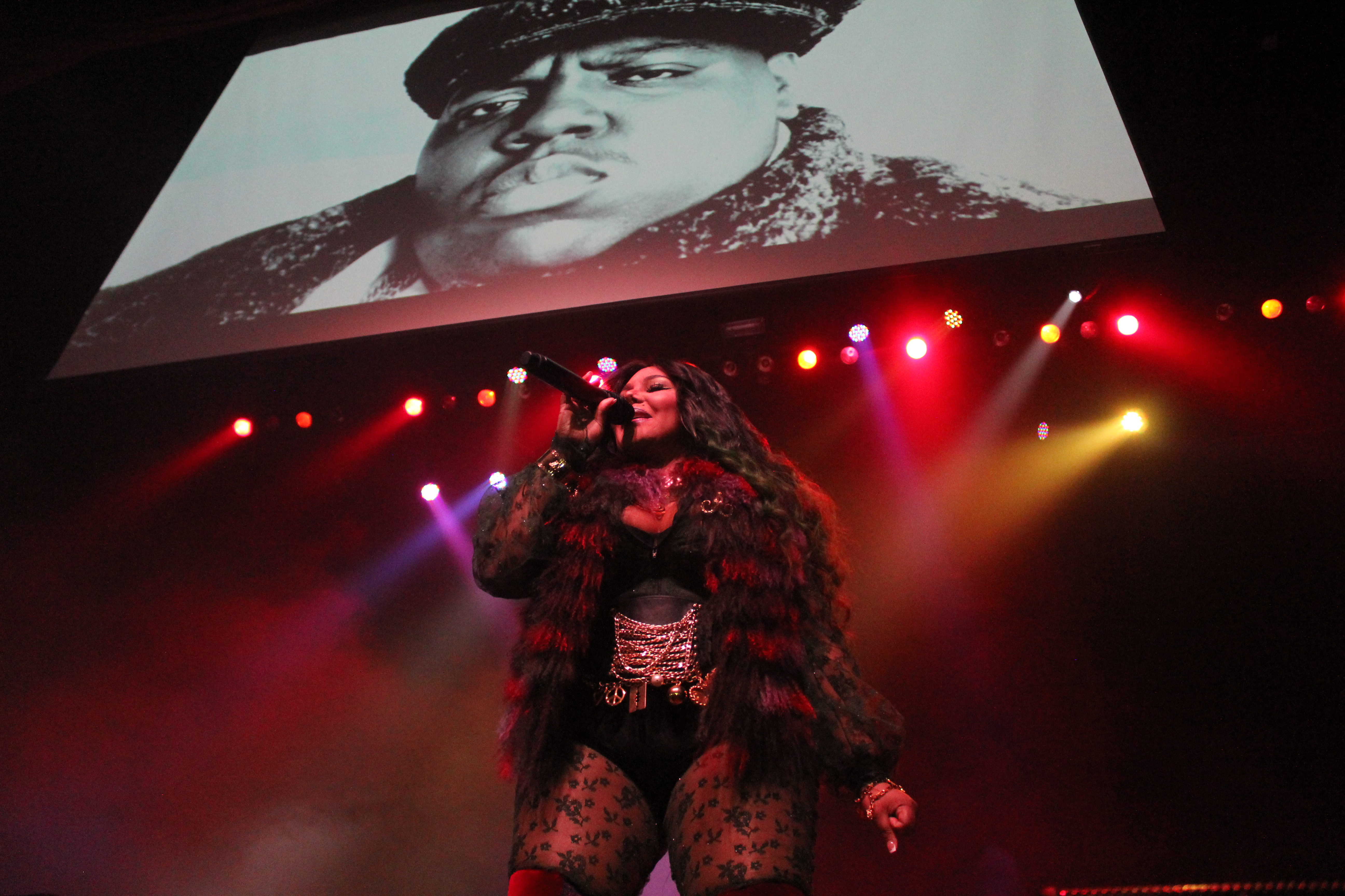 Lil Kim , Mase, and Tiffany Foxx at The Pageant